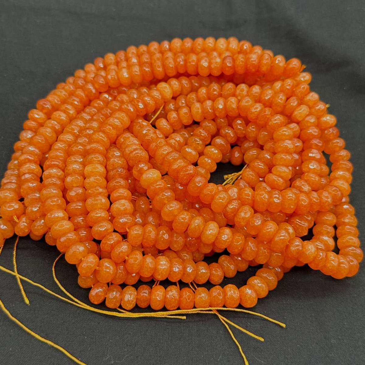 Multistrand Orange Agate Jewelry – Baryadesign
