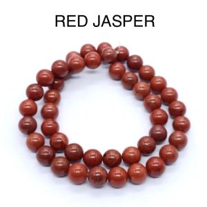 Natural Gemstone Beads, (RED JASPER) 8mm