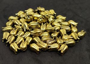Antique Gold Spacer Beads, Bud, Pack Of 25 Gms