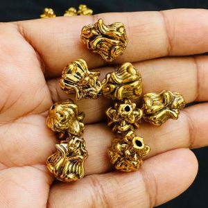 Antique Gold Beads, 12x10mm, Sold By 1 Pcs