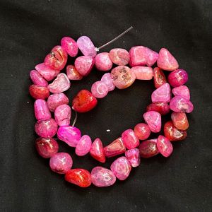 Agate Nuggets, 8-10mm Approx, Pink