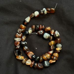 Agate Nuggets, 8-10mm Approx, Brown