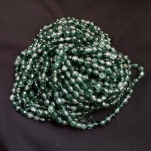 Onyx Beads, 8mm, Round, Dark Green Double Shade