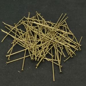 Flat headpins, Bronze