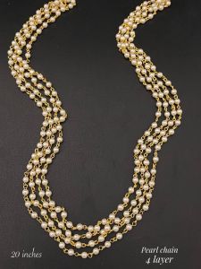 4 Layer Good Quality Pearl Chain Necklace