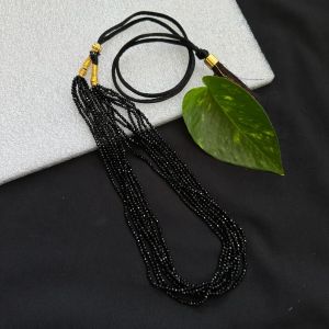 Black Hydro Beads Necklace