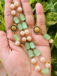 Monolisa Beads With Golden Shell Pearls