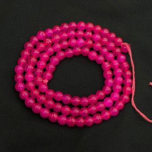 8mm, Glass Beads, Round, Rani Pink