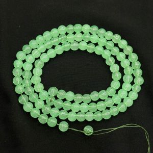 8mm, Glass Beads, Round, Light Green