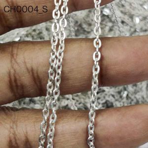 Curb Chain,Antique Silver Plated Chain (Made Of Iron) 1 mtrs