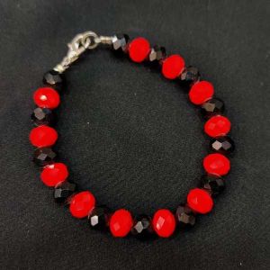 Crystal Bracelet, Red And Black