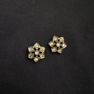 Victorian Connector, Star/Gold Finish, 3 Holes 