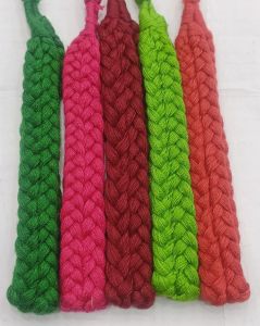 Cotton Dori, (Braided Necklace Cord), Adjustable, Set Of 5 Pcs