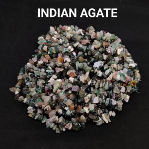 Natural Gemstone Chips, (Indian Agate), 30" Inches
