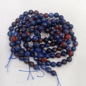 3 Sizes Coloured Blue Agate Beads, Gemstone Agate, 6mm 8mm 10mm Round Beads,  Mala, Necklace Earrings Diy Wholesale Bulk -  Israel