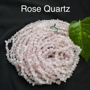 Gemstone Chip Beads, SMALL SIZE (4-6mm),Rose Quartz