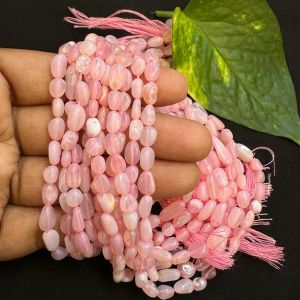 Natural Gemstone Beads, Small Tumbles, 4 to 6mm,Opal Treated Pink
