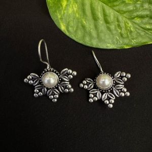 Silver replica Earrings,Flower Design Earrings