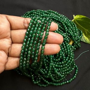 Agate Beads, 4mm, Round,Green