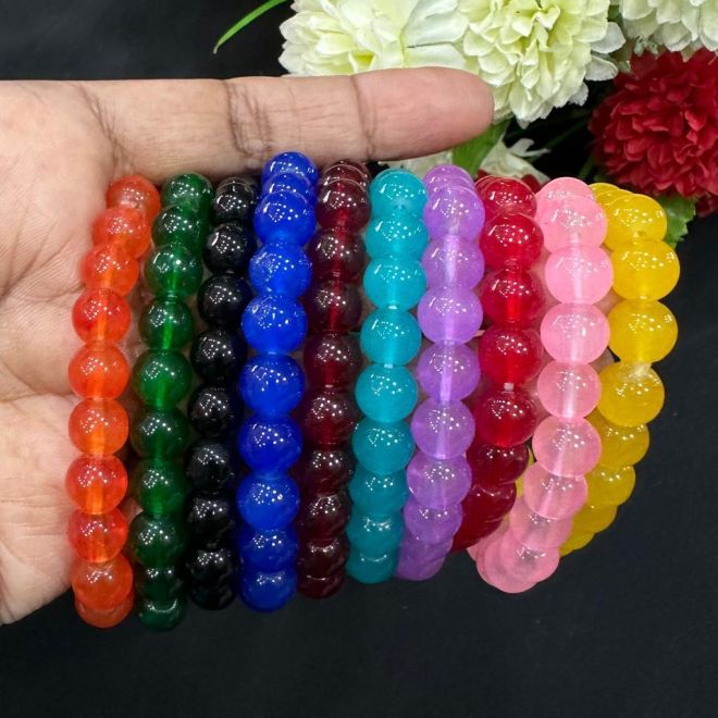 Enjoymade Transparent Color Glass Beads Bracelet Making Kit, Girls' Lovely  Cute Necklace Jewelry DIY Bulk Acrylic Gradient Bubble Bead Jewelry,  Birthday Gift : Amazon.in: Home & Kitchen