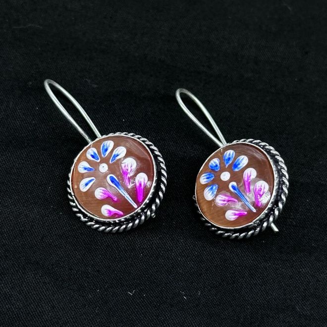 Wooden Hand-Painted Earrings - Huckleberry Life