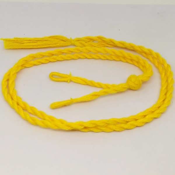 Cotton Rope (Dori), 18 Long (Adjustable), Yellow