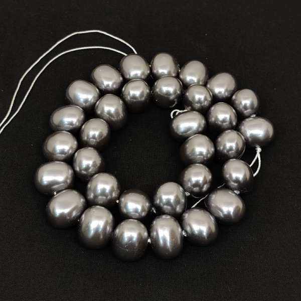 Dark grey clearance pearl