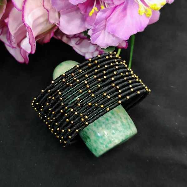 black thread bangles