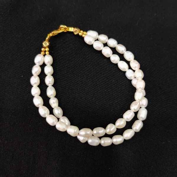 Statement Criss-Cross Pearl Bracelet - Modi Pearls