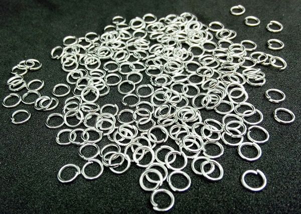 CLEARANCE 5mm Open Jumprings / Jump Rings (100 pcs / Light Silver