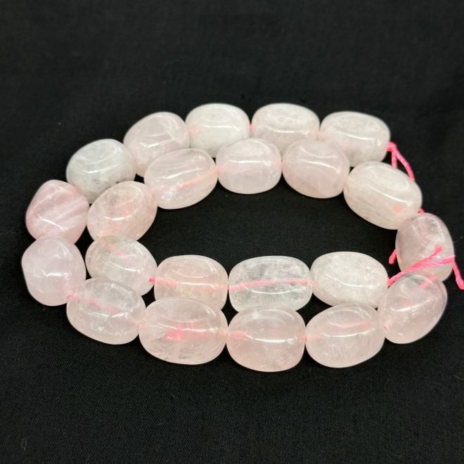 Rose Quartz Stone Chip Stretch Bracelets - Intuitively Chosen for Love and  Compassion | Copper Bug Jewelry