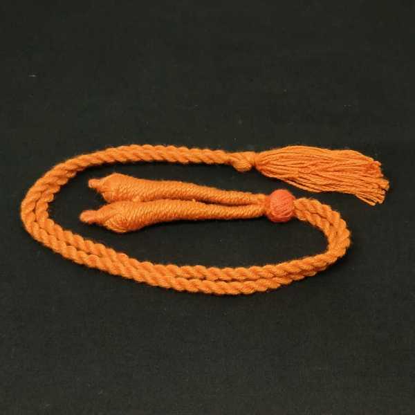 Cotton Cord (Dori), YELLOW,, Twisted, Adjustable, 5 ( 2.5  in