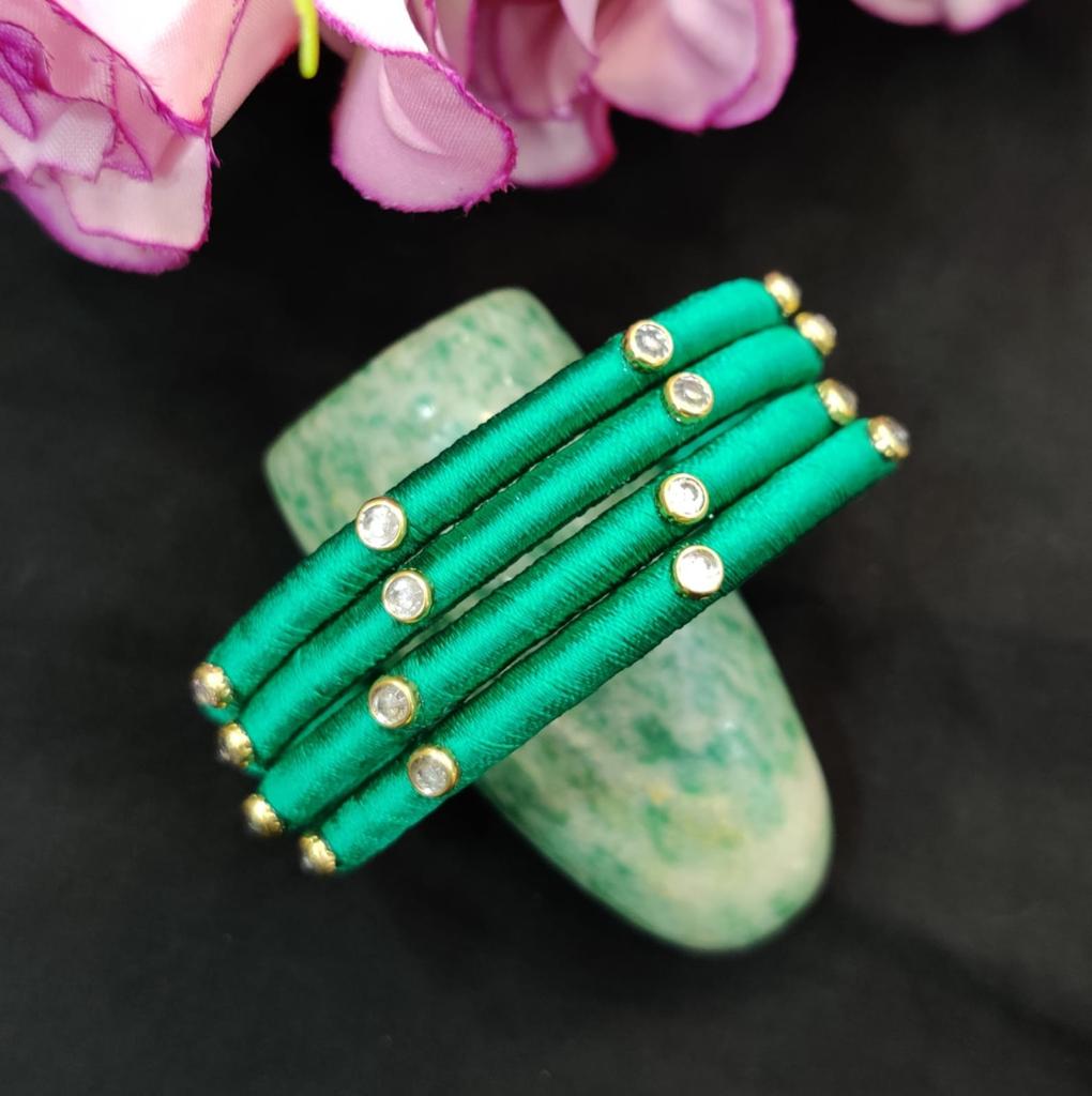 peacock colour bangles