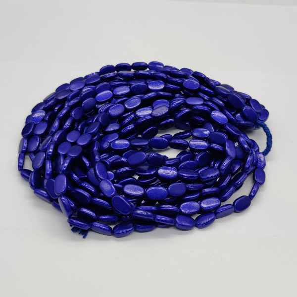 Waxed nylon cord, Blue